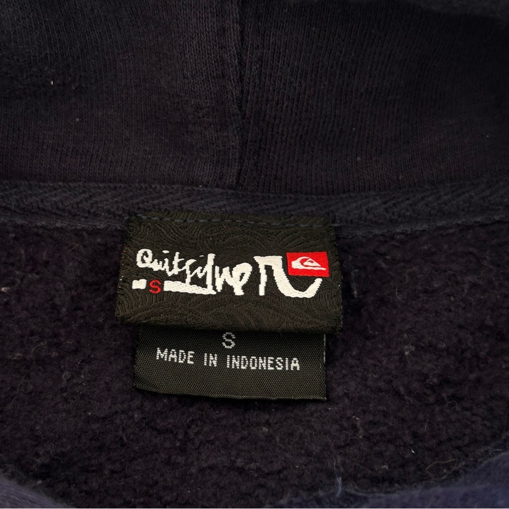 Vintage Y2K Newport Harbor Surf Team Quiksilver Hoodie Size Men’s Small Navy - Picture 7 of 7